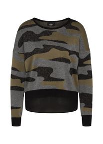 Only, Damen Pullover, Dunkelgrau / Oliv