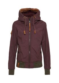 Naketano, Damen Jacke 'Schnipp Schnapp Pimmel Ab', Gr&uuml;nmeliert / Aubergine