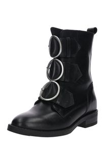 LeGer by Lena Gercke, Damen Leder-Stiefelette 'Leona', Schwarz