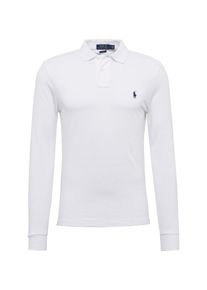 Polo Ralph Lauren, Herren Poloshirt 'LSKCSLIMM2-LONG SLEEVE-KNIT', Wei&szlig;