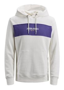 Jack & Jones JACK & JONES, Herren Sweatshirt, Indigo / Wei&szlig;