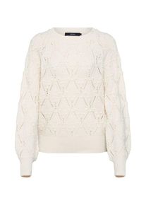 V&eacute;ro Moda VERO MODA, Damen Pullover 'VMROSETTA LS O-NECK BLOUSE KI', Wei&szlig;