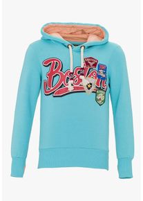PLUS EIGHTEEN, Herren Pullover, T&uuml;rkis / Hellrot