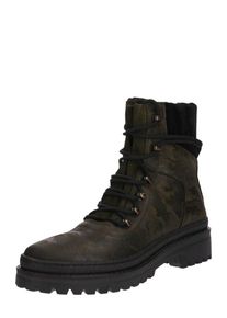 Tommy Hilfiger, Damen Stiefel 'MODERN HIKING BOOT CAMO', Oliv / Schwarz