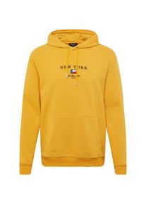 New Look, Herren Sweatshirt 'RPNDJ 28.09.18 NYC FLAG CENTRAL EMB OTH P', Dunkelblau / Gelb