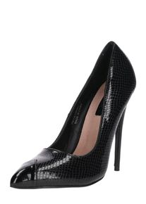 Lost Ink, Damen Pumps 'THISTLE MIX MATERIALS COURT', Schwarz