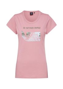 G-Star Raw, Damen Shirt 'Graphic 18 slim r t wmn s\s', Rosa