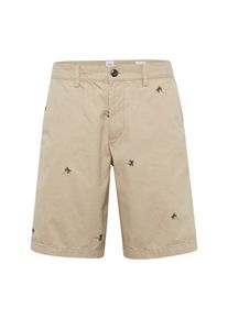 GAP, Herren Shorts 'V-10 IN LIVED IN FF NOVELTY', Beige / Dunkelgr&uuml;n