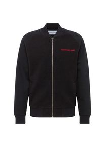 Calvin Klein Jeans, Herren Sweatjacke 'FLEECE BOMBER', Schwarz