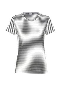 Jacqueline de Yong, Damen T-Shirt 'CHRISTINE', Hellgrau / Schwarz