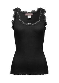 rosemunde, Damen Fein geripptes Top, Schwarz