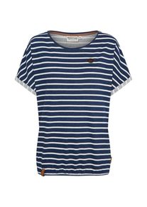 Naketano, Damen T-Shirt, Blau / Wei&szlig;
