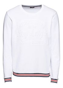 Key Largo, Herren Sweatshirt 'MSW EXPERIENCE round', Wei&szlig;