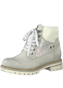 Marco Tozzi, Damen Schn&uuml;rstiefelette, Hellgrau