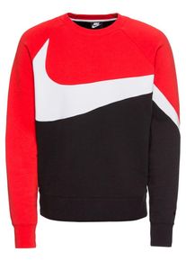 Nike Sportswear, Herren Pullover, Rot / Schwarz / Wei&szlig;