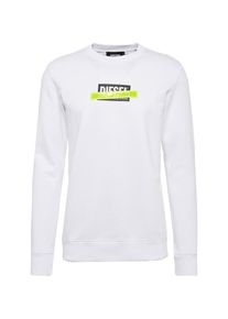 Diesel, Herren Sweatshirt, Neongelb / Schwarz / Wei&szlig;