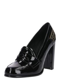Tommy Hilfiger, Damen Pumps 'Iconic patent loafer', Schwarz