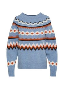 Sams&oslash;e & Sams&oslash;e Samsoe & Samsoe, Damen Pullover, Blau / Braun