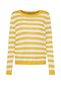 Only, Damen Pullover, Gelb / Wei&szlig;
