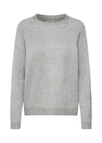 Only, Damen Pullover, Hellgrau / Silber