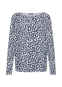 Street One, Damen Shirt, Grau / Wei&szlig;