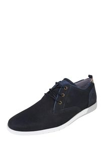 Bullboxer, Herren Schn&uuml;rschuhe aus Struktur-Leder, Navy / Wei&szlig;