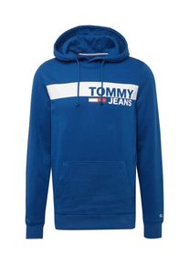 Tommy Jeans, Herren Sweatshirt 'ESSENTIAL GRAPHIC', Royalblau / Wei&szlig;