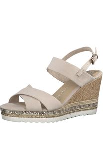 Marco Tozzi, Damen Keilsandale, Beige