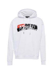 Diesel, Herren Sweatshirt 'HC-S-DIVISION COTTON FLEECE', Wei&szlig;