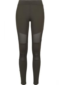 Urban Classics, Damen Leggins 'Ladies Tech Mech', Oliv