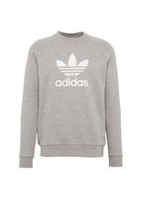 adidas originals, Herren Sweatshirt 'Trefoil', Graumeliert / Wei&szlig;