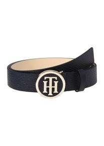 Tommy Hilfiger, Damen G&uuml;rtel 'TH ROUND BUCKLE BELT 3.0', Navy