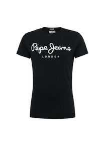 Pepe Jeans, Herren Shirt 'ORIGINAL STRETCH', Schwarz / Wei&szlig;