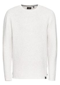 Only & Sons Only & Sons, Herren Pullover 'onsLUKAS 3D STRUCTURE KNIT', Wei&szlig;