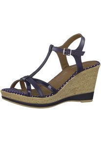 Tamaris, Damen Wedgesandale, Navy