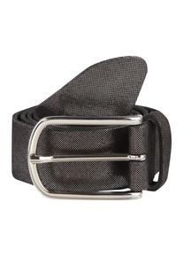 Vanzetti, Damen Lederg&uuml;rtel im Metallic-Look, Schwarz