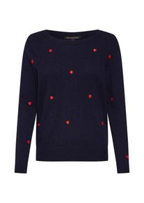 Banana Republic, Damen Pullover 'JAN NEW WAY CREW HEART EMBROIDERY', Navy / Rot