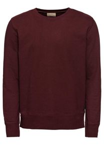 Nudie Jeans Co, Herren Sweatshirt 'Evert Light Sweatshirt', Weinrot