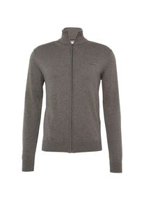 Esprit, Herren Strickjacke 'Basic Co zipthr', Dunkelgrau