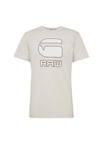G-Star Raw, Herren Shirt 'Cadulor r t s/s', Beige / Schwarz