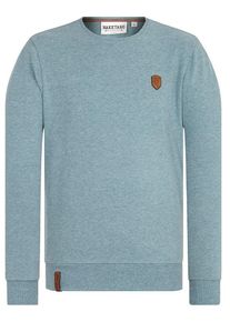 Naketano, Herren Sweatshirt 'Al K.Ohol', Rauchblau