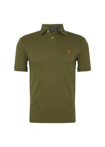 Polo Ralph Lauren, Herren Poloshirt 'SSKCSLM1-SHORT SLEEVE-KNIT', Oliv