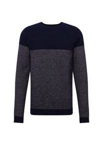 Selected Homme, Herren Pullover 'SANDER', Dunkelblau / Perlwei&szlig;