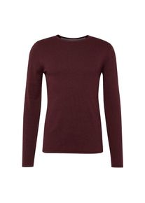 EDC by Esprit, Herren Pullover 'basic cnk', Bordeaux