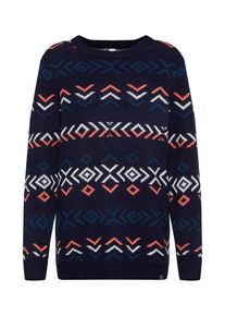 Iriedaily, Damen Pullover 'Eline', Navy / Koralle / Wei&szlig;