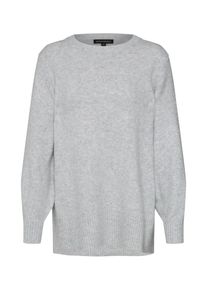 Banana Republic, Damen Pullover 'FLUFFY CREW TUNIC WITH SIDE SLITS', Hellgrau