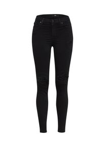 7 For All Mankind, Damen Jeans 'HW SKINNY CROP', Black Denim