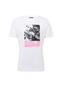 Diesel, Herren Shirt 'T-JUST-Y3 HEMD', Grau / Pink / Wei&szlig;