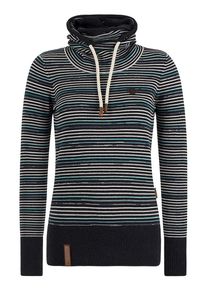 Naketano, Damen Pullover 'Gudra cuva Banka', Dunkelblau / Petrol