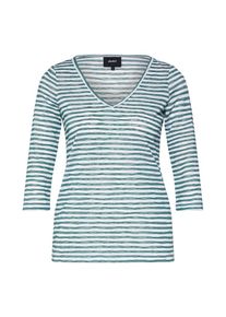 Object, Damen Shirt 'TESSI', Petrol / Wei&szlig;